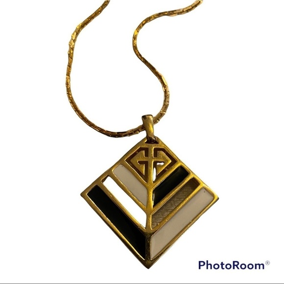 Vintage Givenchy Logo Necklace - Picture 1 of 6
